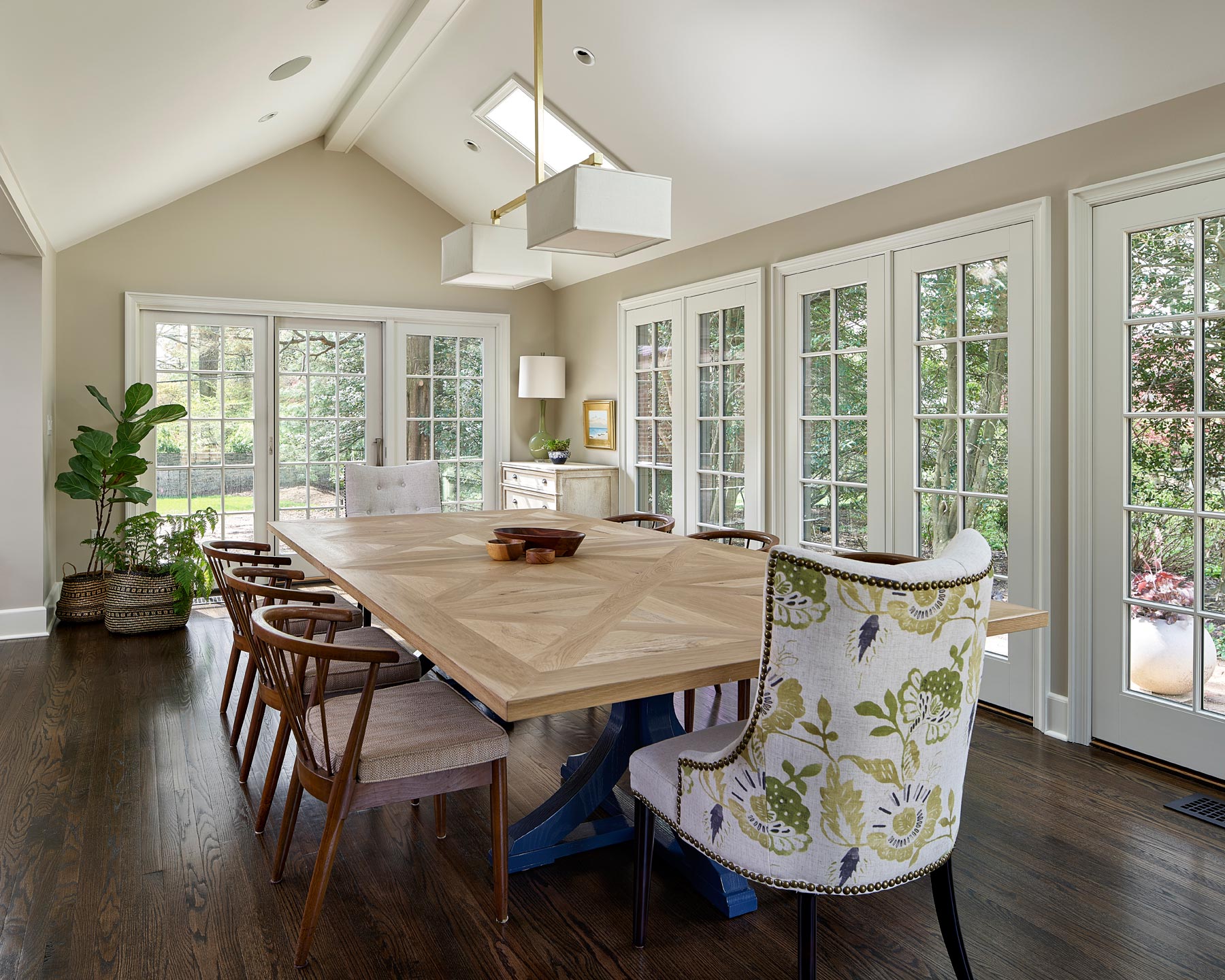 Dining Room Addition With Beadboard Ceiling
